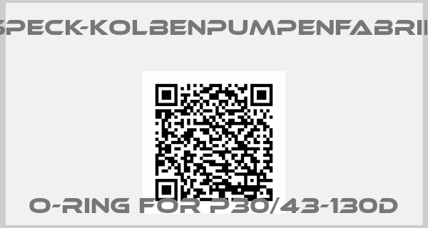 SPECK-KOLBENPUMPENFABRIK-O-ring for P30/43-130D