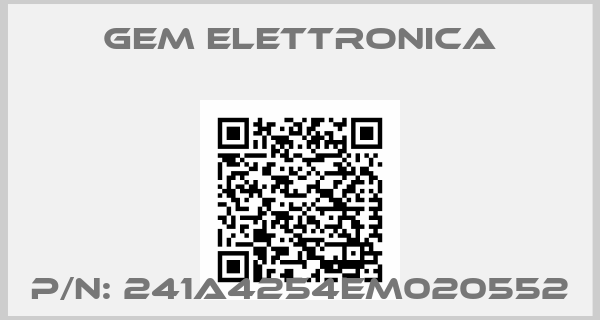GEM ELETTRONICA-P/N: 241A4254EM020552