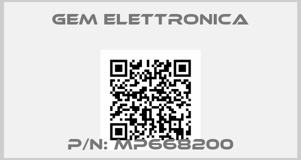 GEM ELETTRONICA-P/N: MP668200