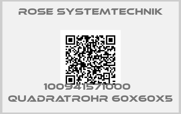Rose Systemtechnik-100941571000   Quadratrohr 60x60x5