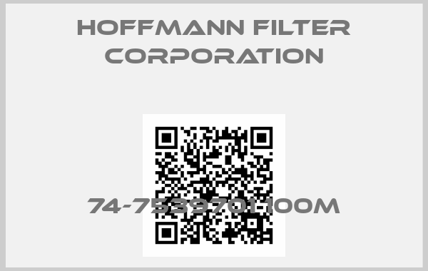 Hoffmann Filter Corporation-74-7539701 100M