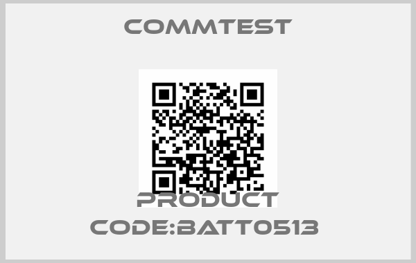Commtest-PRODUCT CODE:BATT0513 