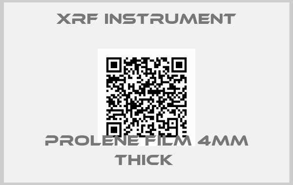 XRF Instrument-PROLENE FILM 4MM THICK 