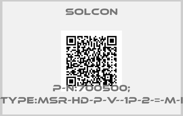SOLCON-P-N:700500; Type:MSR-HD-P-V--1P-2-=-M-I
