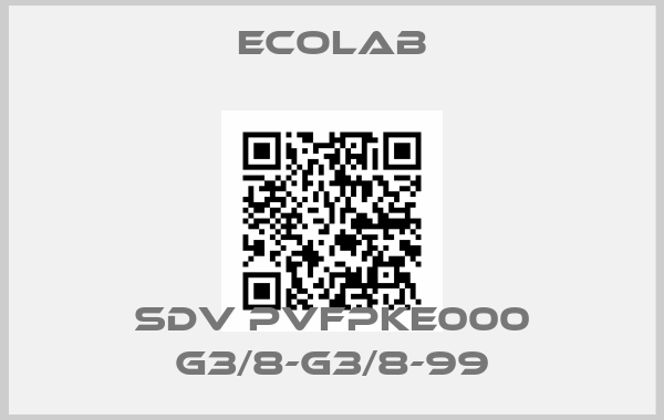 Ecolab-SDV PVFPKE000 G3/8-G3/8-99