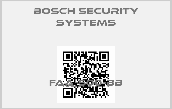 Bosch Security Systems-FAA-500-BB