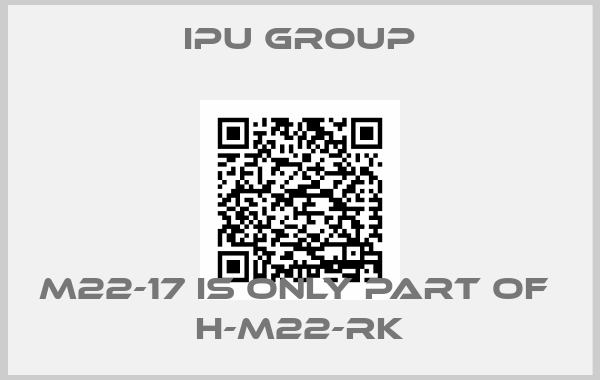 IPU Group-M22-17 is only part of  H-M22-RK