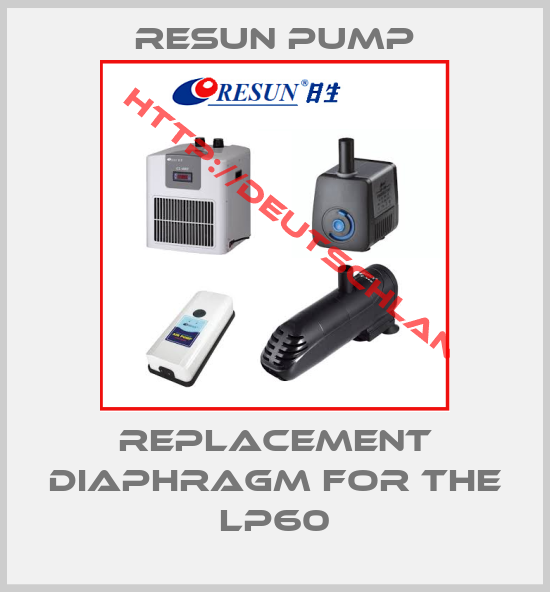 Resun Pump-replacement diaphragm for the LP60