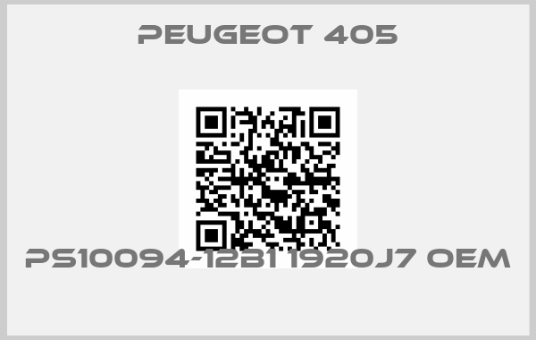 Peugeot 405-PS10094-12B1 1920J7 OEM 
