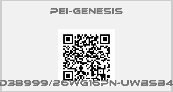 PEI-Genesis-D38999/26WG16PN-UWBSB4