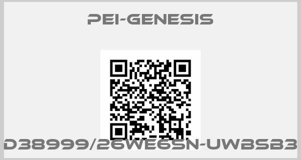 PEI-Genesis-D38999/26WE6SN-UWBSB3