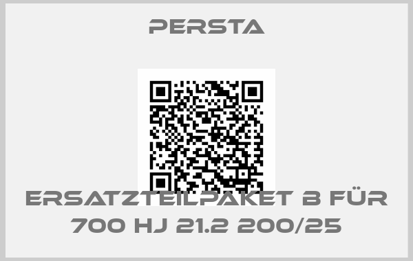 Persta-Ersatzteilpaket B für 700 HJ 21.2 200/25