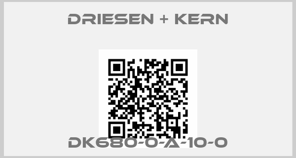 Driesen + Kern-DK680-0-A-10-0