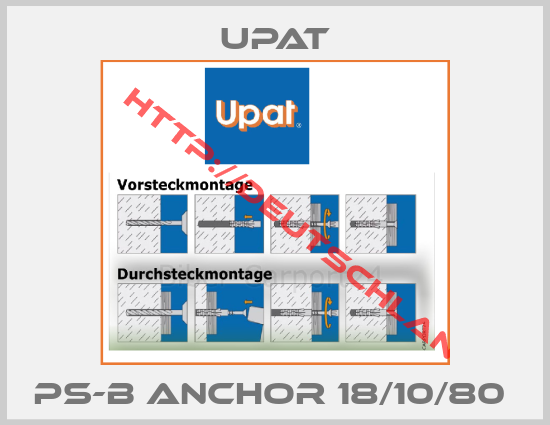 Upat-PS-B ANCHOR 18/10/80 
