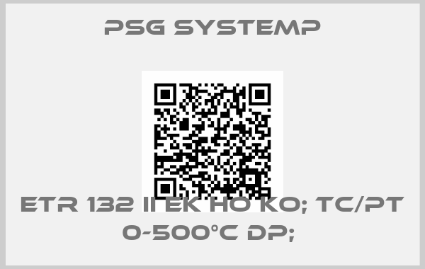 PSG SYSTEMP- ETR 132 II EK HO KO; TC/PT 0-500°C DP; 