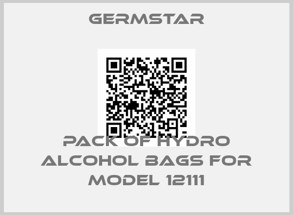 Germstar-pack of hydro alcohol bags for MODEL 12111