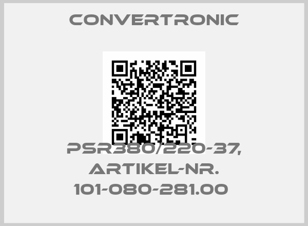 Convertronic-PSR380/220-37, ARTIKEL-NR. 101-080-281.00 