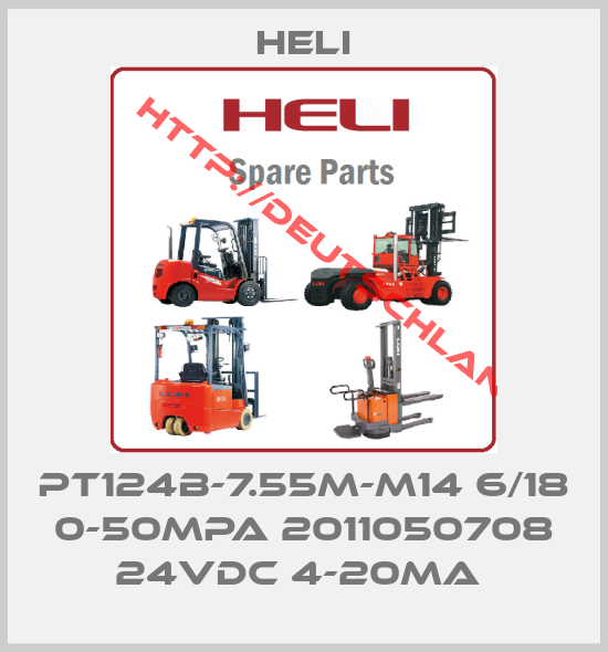 Heli-PT124B-7.55M-M14 6/18 0-50MPA 2011050708 24VDC 4-20MA 