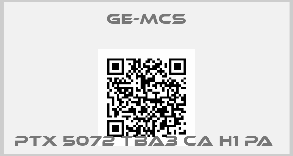 Ge-Mcs-PTX 5072 TBA3 CA H1 PA 
