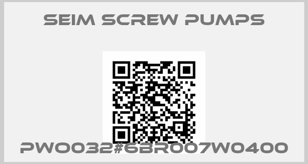 SEIM SCREW PUMPS-PWO032#6BR007W0400