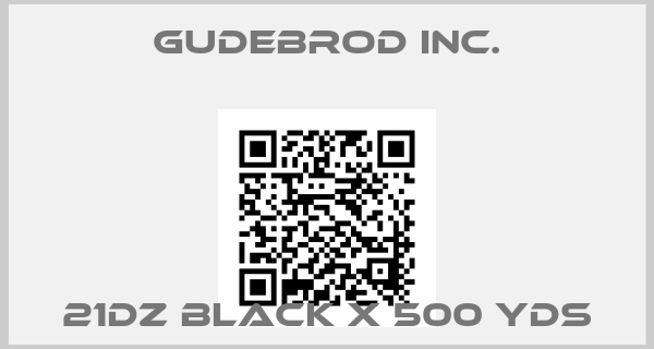 GUDEBROD INC.-21DZ BLACK X 500 YDS