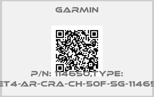 GARMIN-P/N: 114650,Type: CET4-AR-CRA-CH-50F-SG-114650