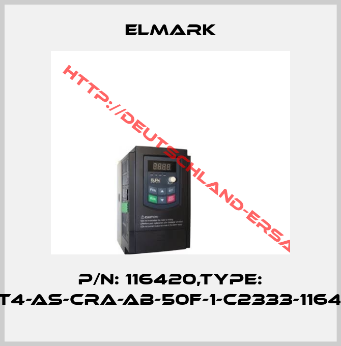 Elmark-P/N: 116420,Type: CET4-AS-CRA-AB-50F-1-C2333-116420