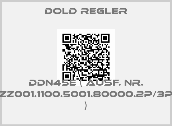 Dold Regler-DDN45E ( Ausf. Nr. ZZ001.1100.5001.80000.2P/3P )