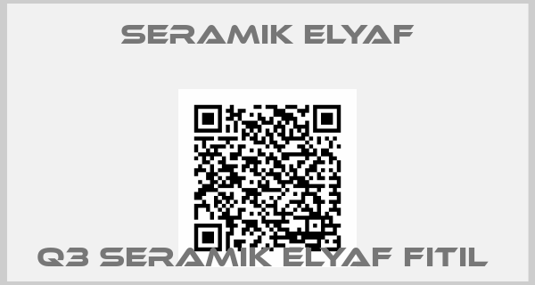 Seramik Elyaf-Q3 SERAMIK ELYAF FITIL 