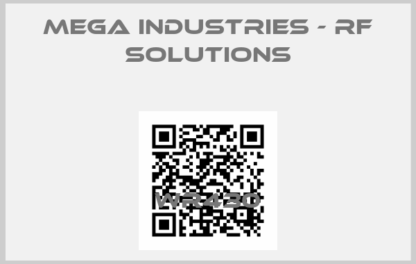 MEGA Industries - RF Solutions-WR430