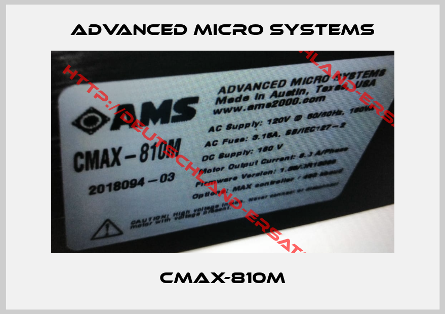 Advanced Micro Systems-CMAX-810M