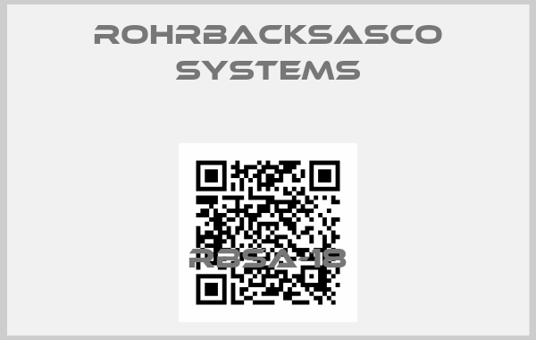 Rohrbacksasco Systems-RBSA-18