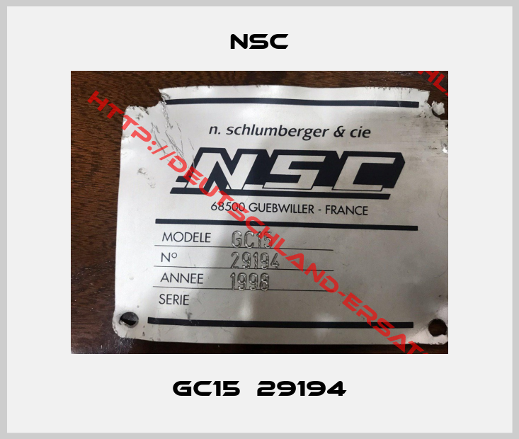 NSC-GC15  29194
