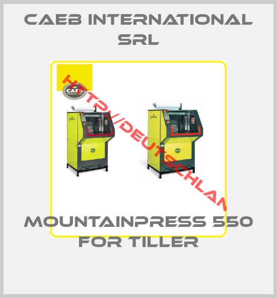 CAEB INTERNATIONAL SRL-MOUNTAINPRESS 550 for tiller