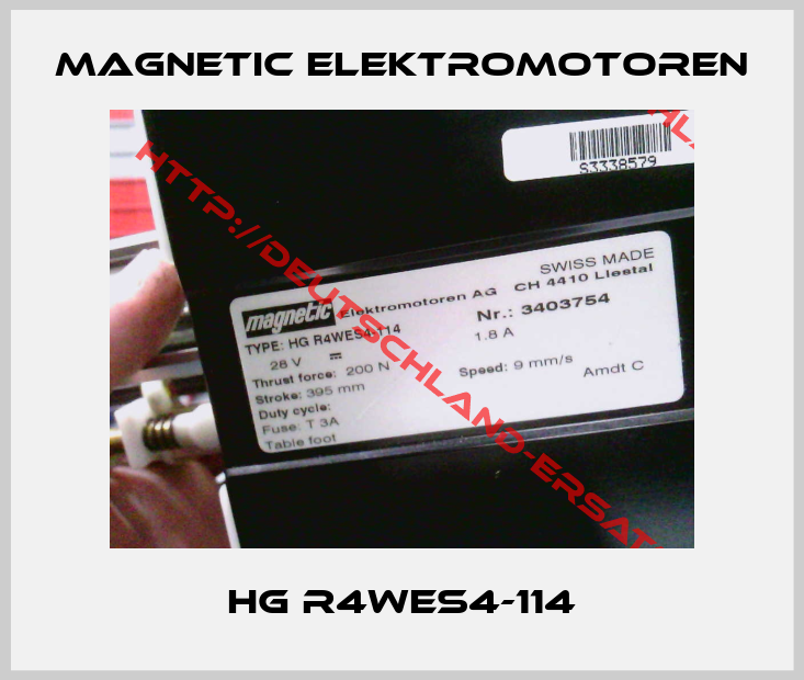 Magnetic Elektromotoren-HG R4WES4-114