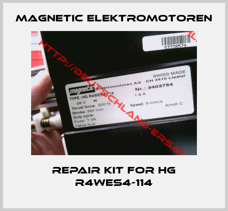 Magnetic Elektromotoren-Repair kit for HG R4WES4-114