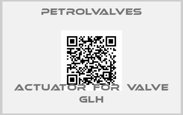 PetrolValves-actuator  for  valve GLH