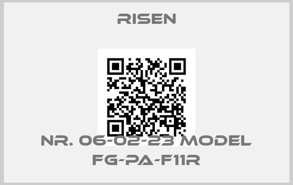 RISEN-Nr. 06-02-23 Model FG-PA-F11R