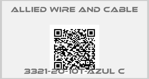 Allied Wire and Cable-3321-20-10T-AZUL C