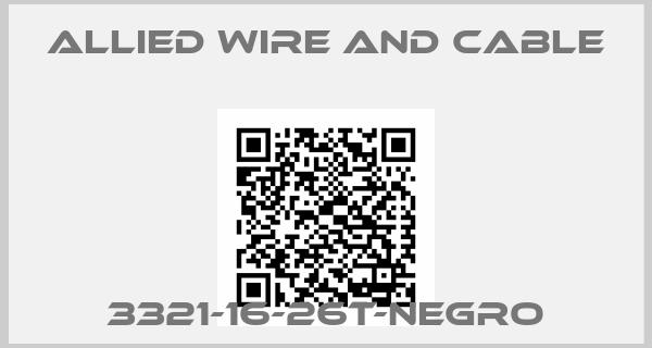 Allied Wire and Cable-3321-16-26T-NEGRO