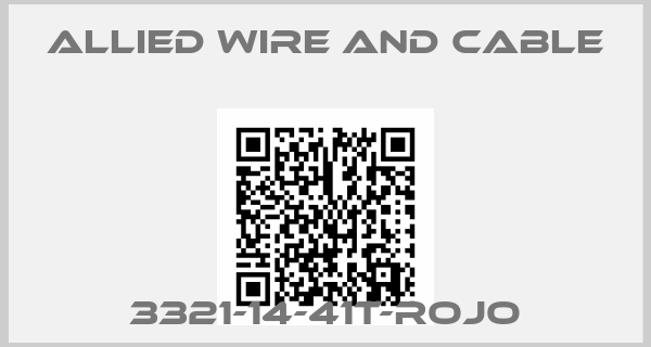 Allied Wire and Cable-3321-14-41T-ROJO