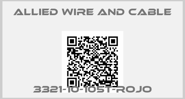 Allied Wire and Cable-3321-10-105T-ROJO