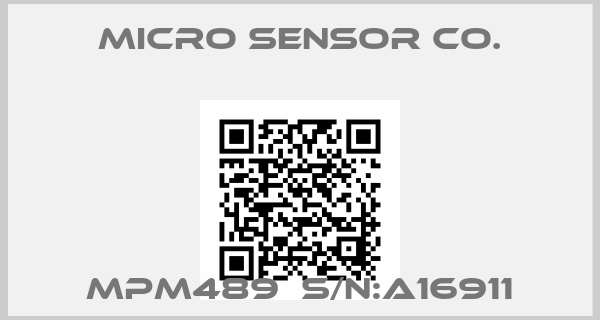 MICRO SENSOR CO.-MPM489  S/N:A16911