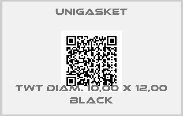 Unigasket-TWT Diam. 10,00 X 12,00 BLACK