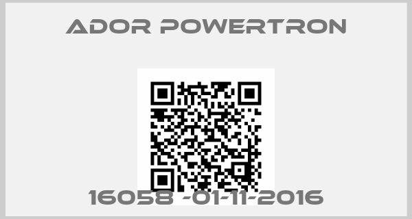 Ador Powertron-16058 -01-11-2016