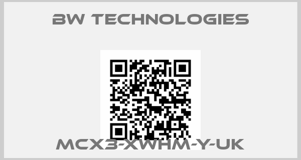 BW Technologies-MCX3-XWHM-Y-UK