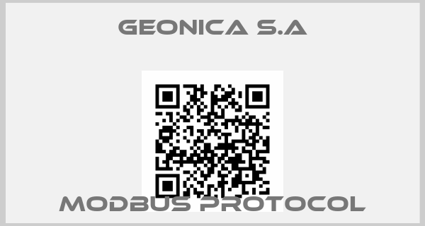 GEONICA S.A-MODBUS Protocol