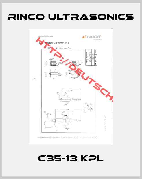 Rinco Ultrasonics-C35-13 kpl