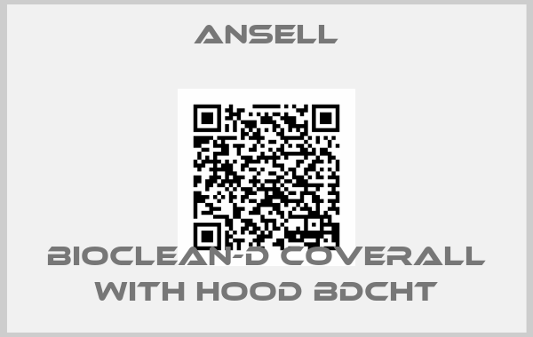 Ansell-BioClean-D Coverall with Hood BDCHT