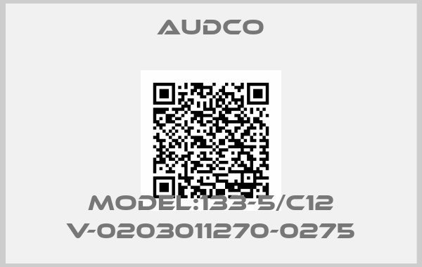 Audco-Model:133-5/C12 V-0203011270-0275